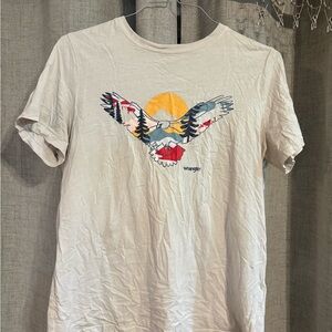 Wrangler Tee with Eagle and Sun Graphic